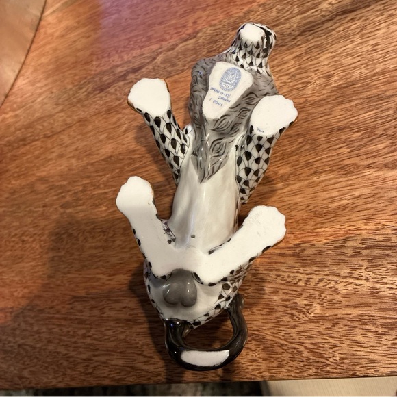 Herend lion drinking water black 15435 - Picture 7 of 8